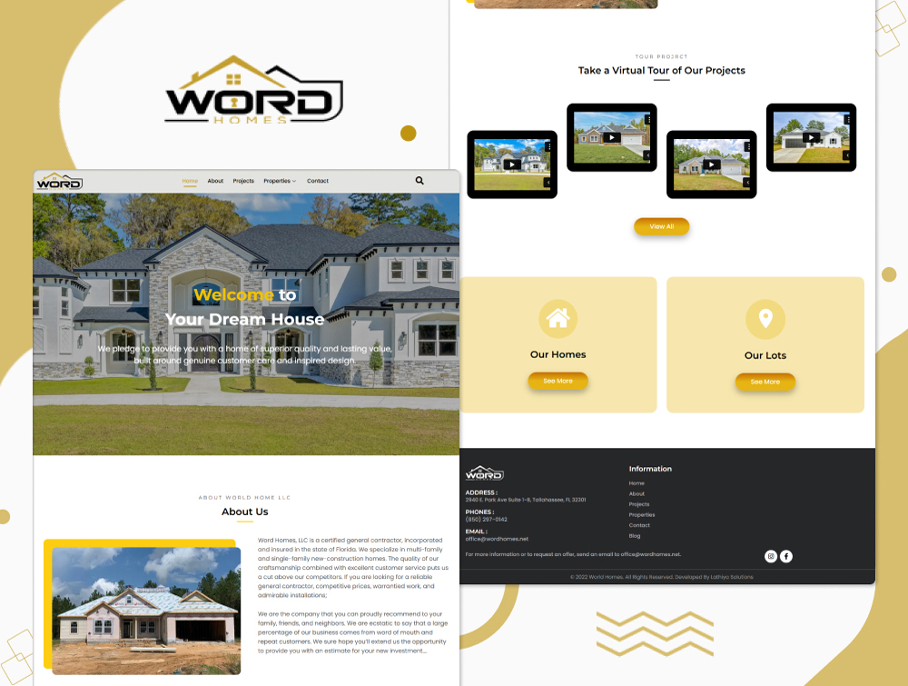 Word Homes Real Estate Property Website