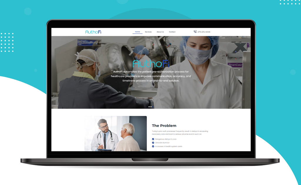 AuthoFi Healthcare Website