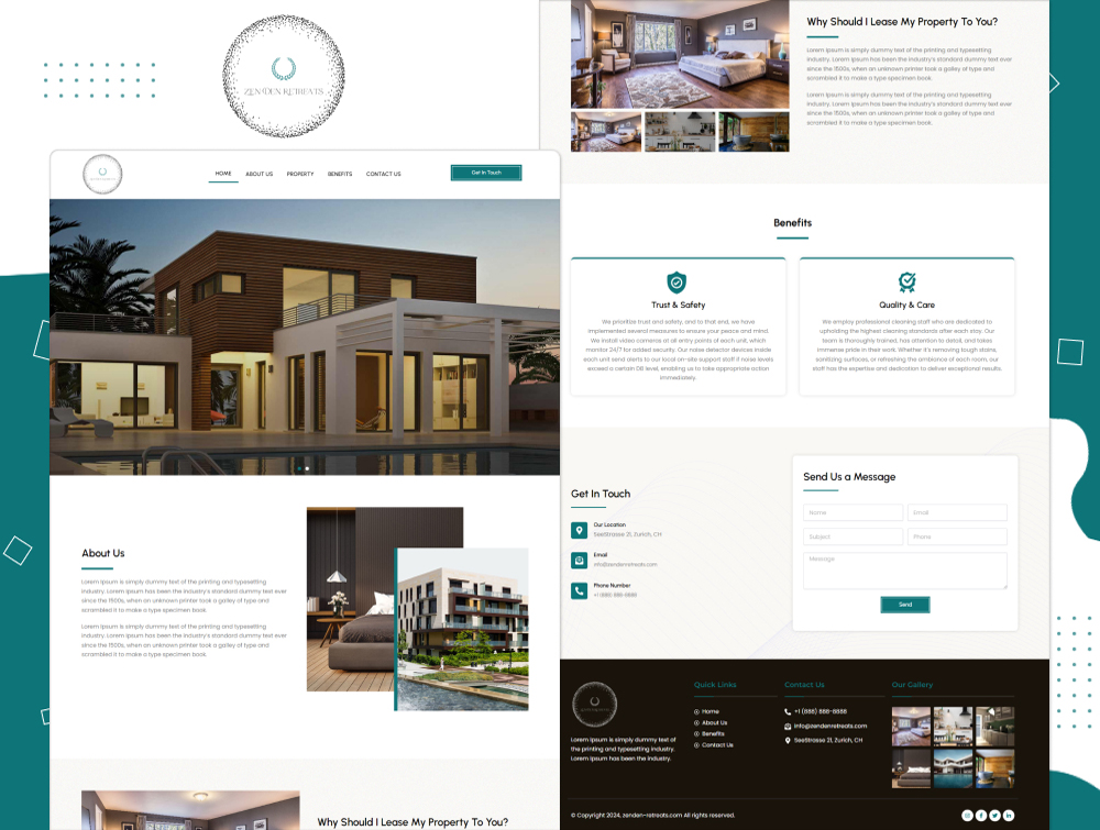 zenden retreats website