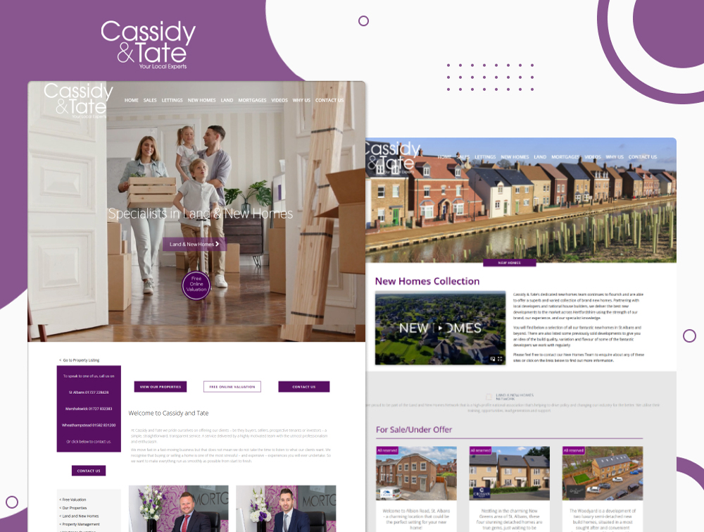 Cassidy and Tate Real Estate Website